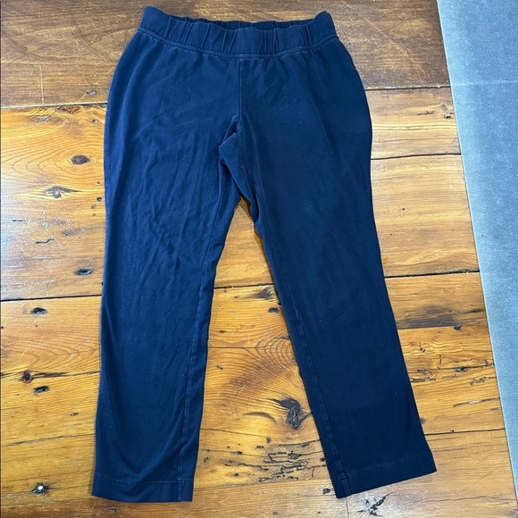 Lands' End Starfish Slim Leg Pants Cotton Stretch Navy Size Large - Picture 1 of 11